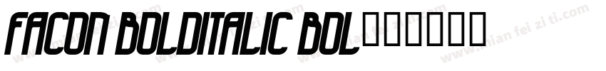 facon bolditalic bol字体转换